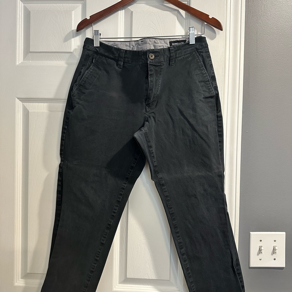Bonobos Men's Black Chinos